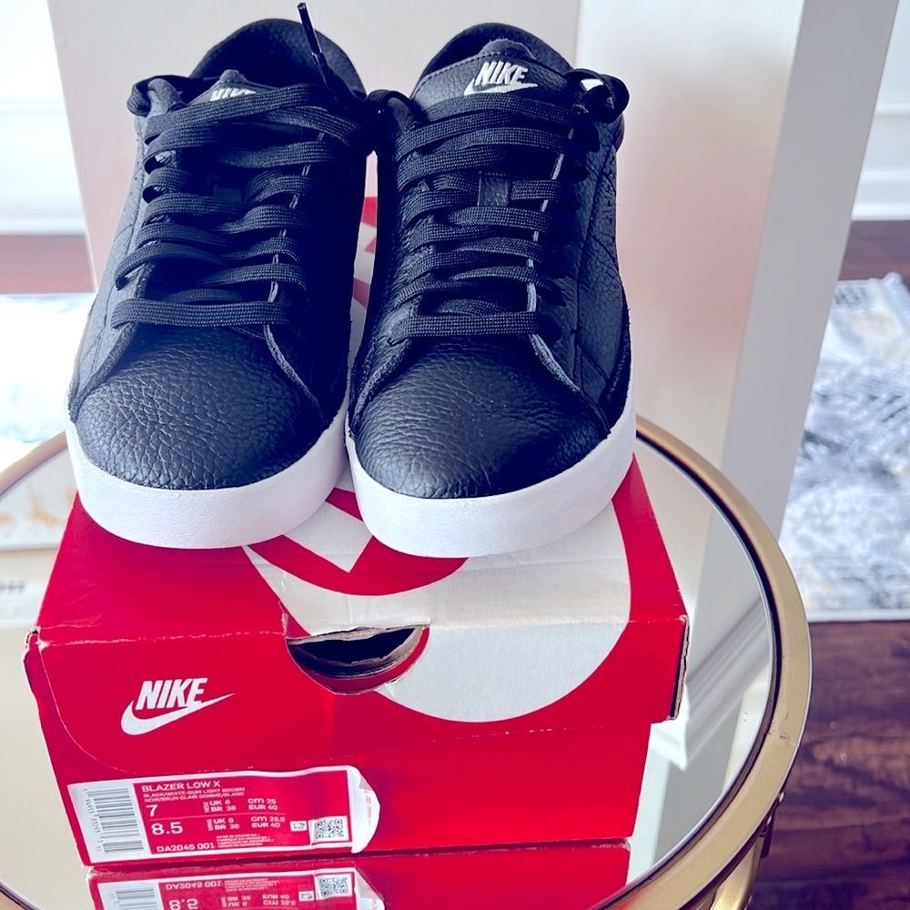 Nike Blazer Low X black leather men’s 7
